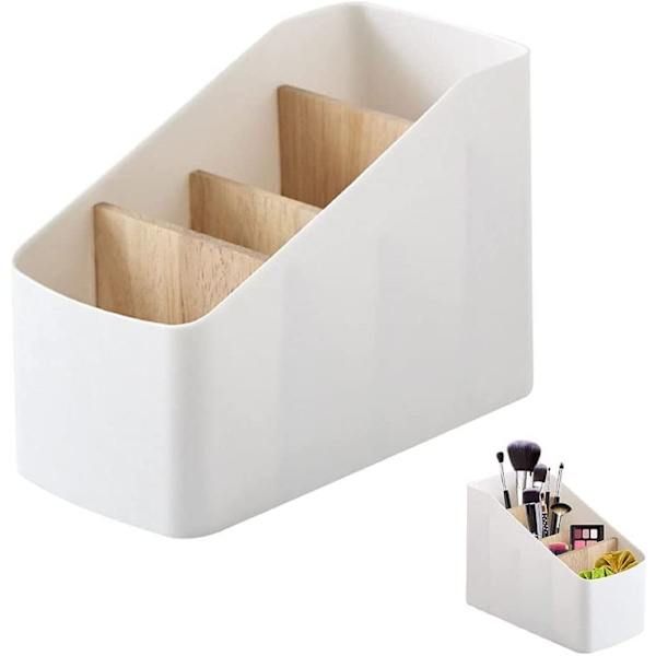Irrotettava bambuinen säilytyslaatikko, jossa 4 osastoa, 9,1*18*12,7cm