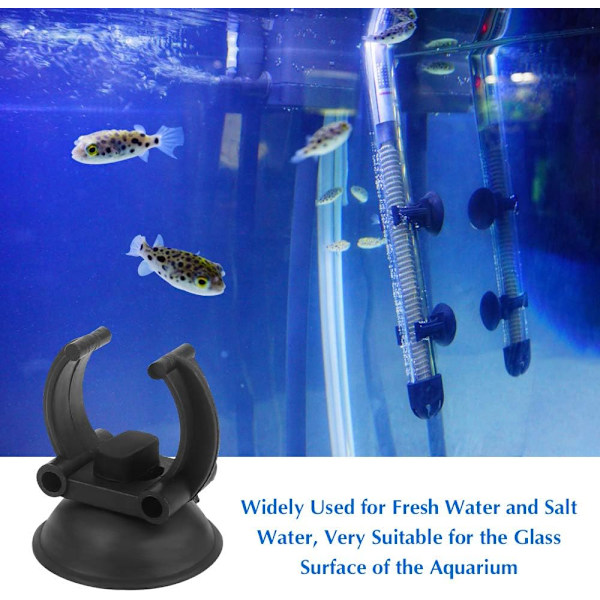 24 kpl Aqua Clip -lämmitinklipsi Akvaarion imukuppi 34 mm halkaisija A