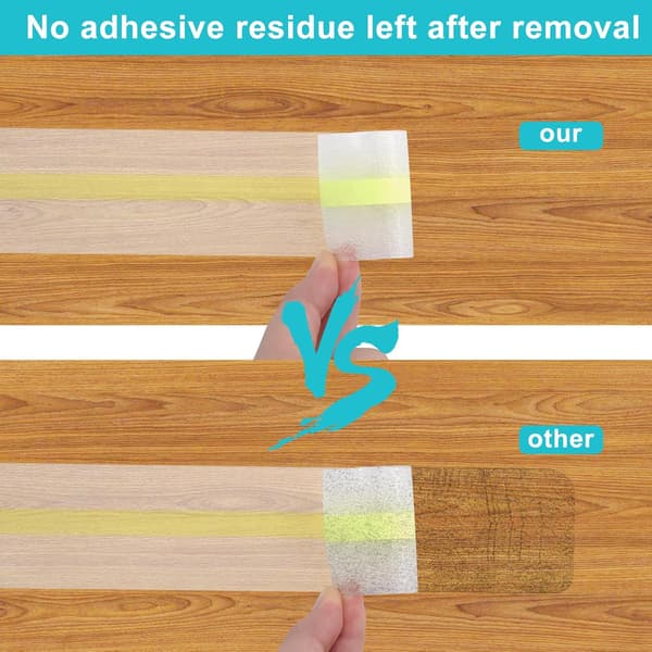 Antiskli-teip for trapper, 2,5 cm * 10 m, selvlysende antiskli-teip, A