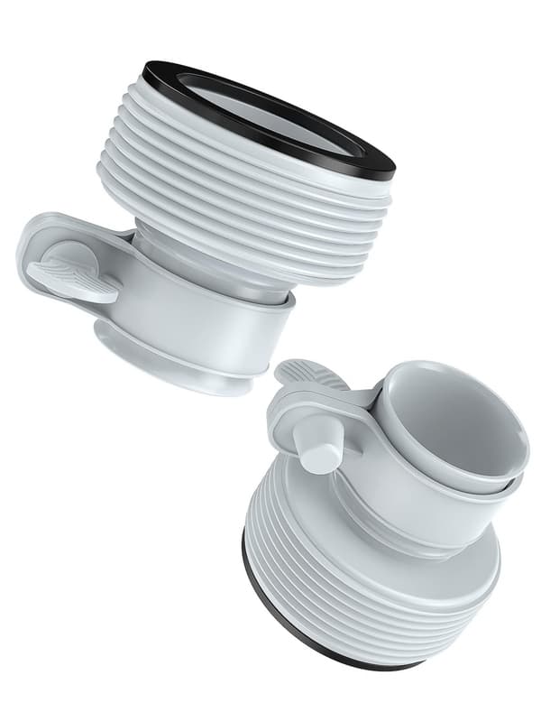 Typ B slangadapter för pumpar, 2-pack, slangadapter för swimmingpool för 1,5\"