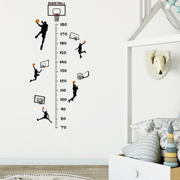 En set med basket höjdmätning Wall Stickers Wall Stickers