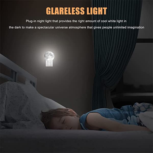 Plug In Lunar Moon Lamp Nattlys