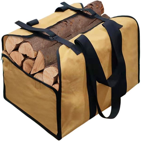 Stor Kapacitets Bärväska, Bärbar Vedförvaringsväska, Bärbar Vedförvaringsväska, Bärbar Vedförvaringsväska