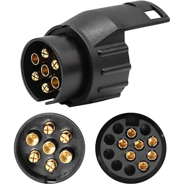 7 til 13 Pin Trailer Adapter 7 Pin Trailer Stik til Bil Trailere, Traktor