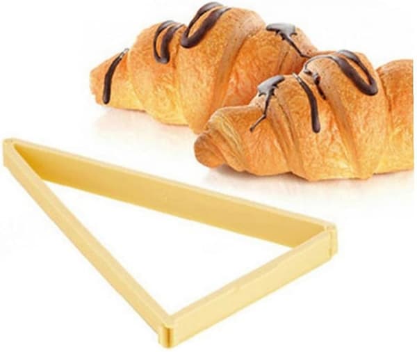 Plastik Croissant Cutter Brødform Dessert Stempel Rulle Maker