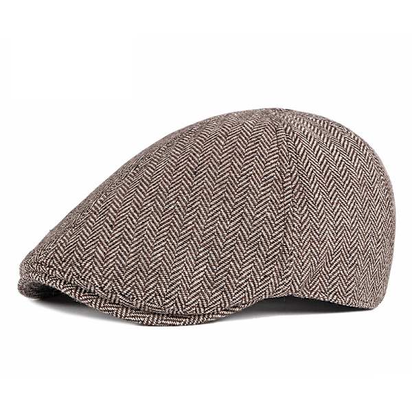 Mænds Klassisk Hørbenstweed Uldblends Newsboy Ivy Hat