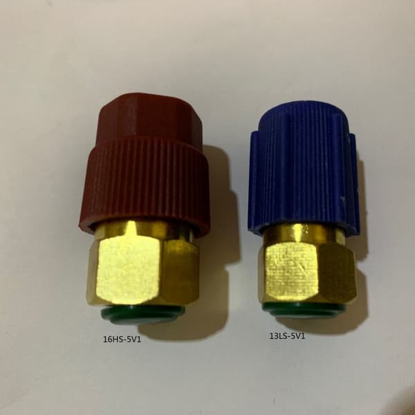 Pack R12 til R134A Adapter Lavside & Højside Konvertering R12 til R134A Adapter Han Retro Passer de fleste Køretøjer