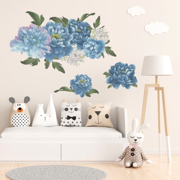 A set of pretty flower wall stickers, wall sticker wall decoratio