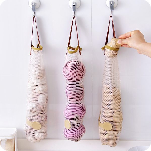3-pack lök vitlök hängande arrangör hållare förvaring kök vägg