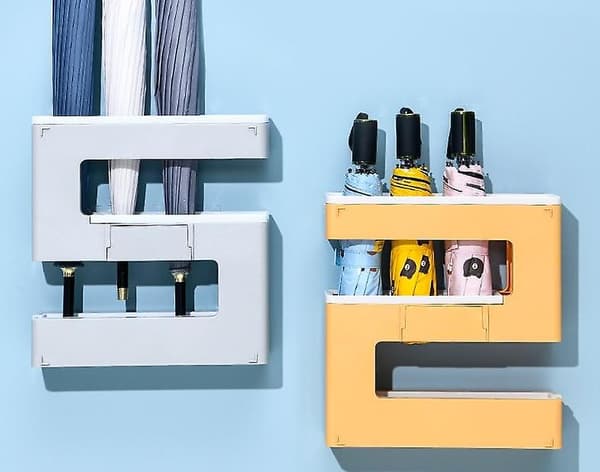 Paraplyholder til opbevaring - Gratis montering på væggen - Paraplyholder til hjemmet