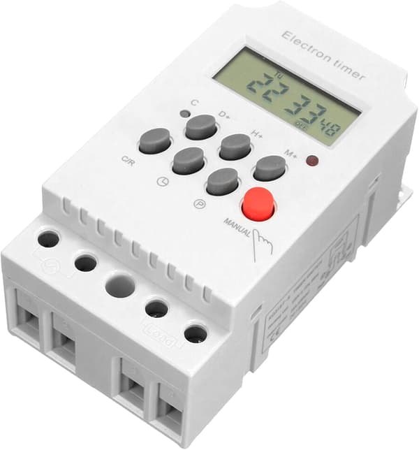 AC 220V 25A Digital Programmerbar Timer Din Skinne Elektronisk Tidskontakt med LCD Display Ur
