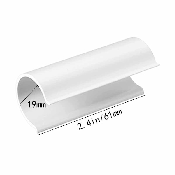 Kasvihuoneen pidikkeet 32 kpl 19 mm letkuklemmit kansien kiinnittämiseen kasvihuoneisiin, kalvoihin, kasveihin, valkoinen
