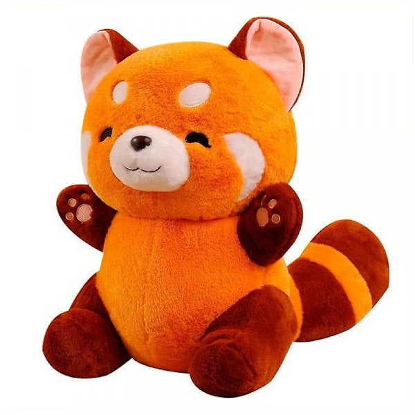 35CM Punainen Panda Pehmolelu - Anime-hahmo - Pehmeä ja pörröinen tekoturkis - Täydellinen lahja kaikenikäisille