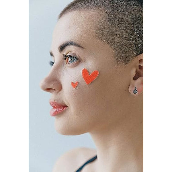 2 par Punk Rustfritt Stål Sølv Svart Midt Finger Stud Øredobber