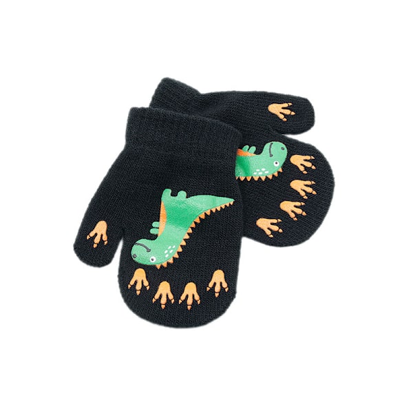 6 par magiska stretchvantar för småbarn, vinter, unisex, stickade