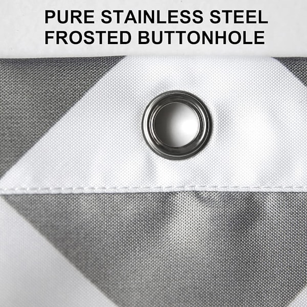 1 stk. Enkelt bruseforhæng i polyester, der er vandtæt og skimmelresistent
