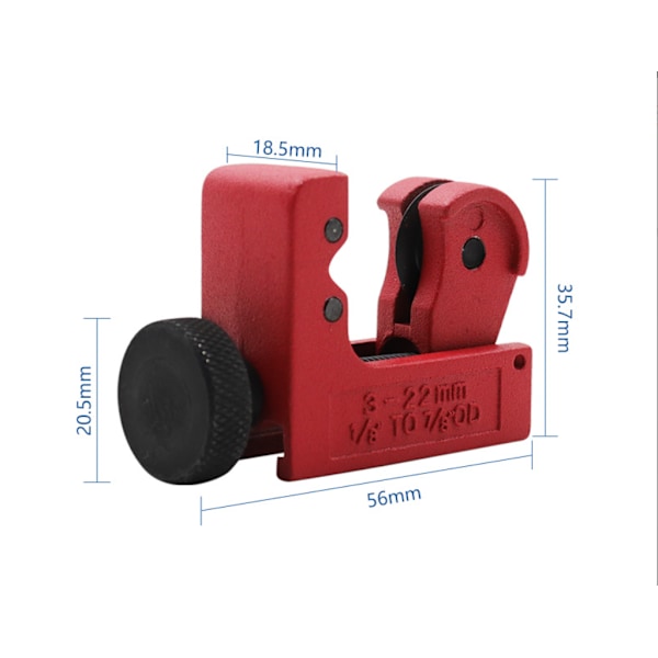Justerbar rörfräs, Miniatyrklippmaskin, Mini Koppar rörfräs, Mini Justerbar rörfräs från 3 till 22 mm, Tillverkad av legeringstål, Hållbar, För