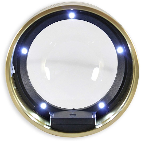 Lys 5 LED - Kikkertlupe Zoom x 5 - Optisk glass