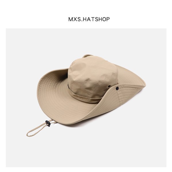 Herre Spand Spand med Snørelukning Solbeskyttelse Floppy Visor Spand Hat