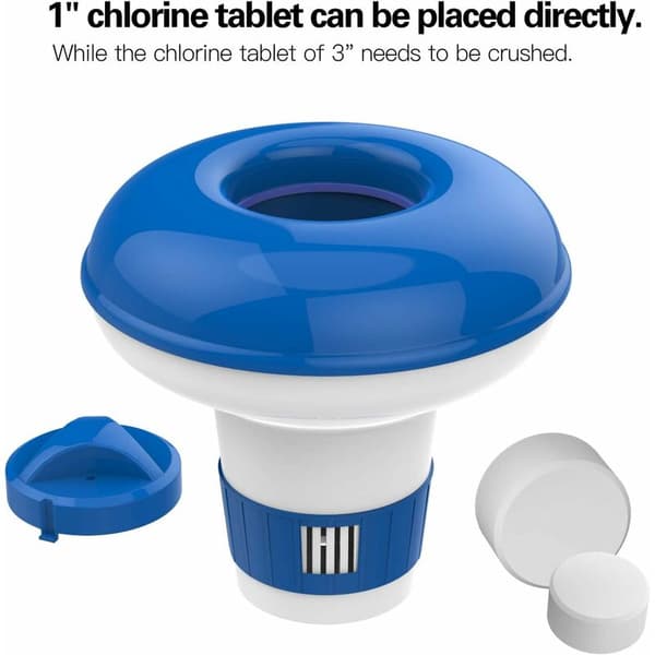 Flytende klor dispenser, svømmebasseng diffusere, diameter 12