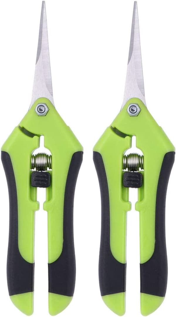 2-pack professionella beskärningssaxar i rostfritt stål