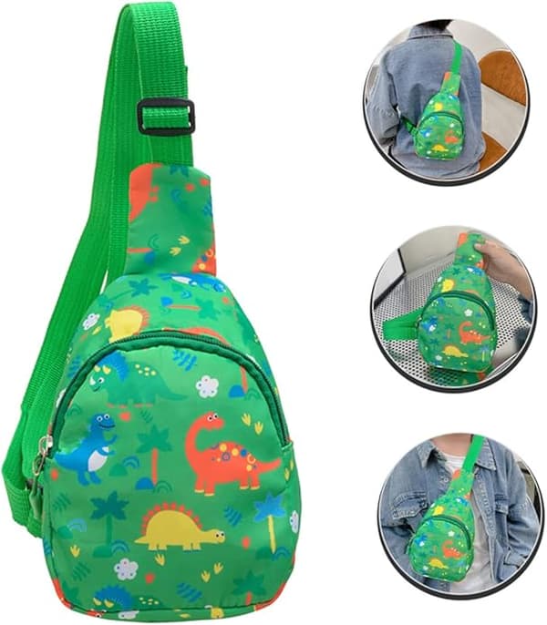 Barnväskor Liten Justerbar Magväska Handväska Crossbody Flickor Barn Axelväskor Midjeväska Mode Påse Blå Nylon