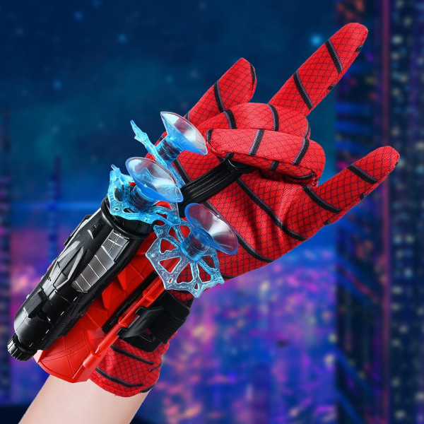 Tmall Spider Man Web Shooters Leksaker för Barn Fans, Hero Launcher W