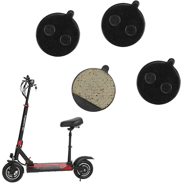 Par Bromsbelägg för Elscooter, Bromsbelägg, Scooterbroms, Semi-metall Bromsbelägg, för Elscooter
