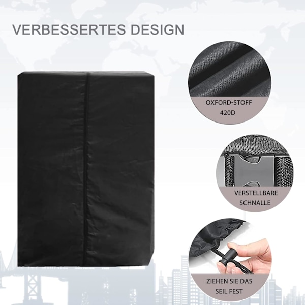 Foldbar Løbebåndsdæksel, Foldbar Løbebåndsstøvcover Vindtæt Regntæt Vandafvisende Presenning