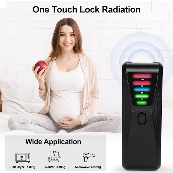 Håndholdte LED EMF-detektorer Jagt Elektromagnetisk Paranormalt Udstyr Tester 5LED Elektromagnetisk Feltstrålingsdetektorer Tester
