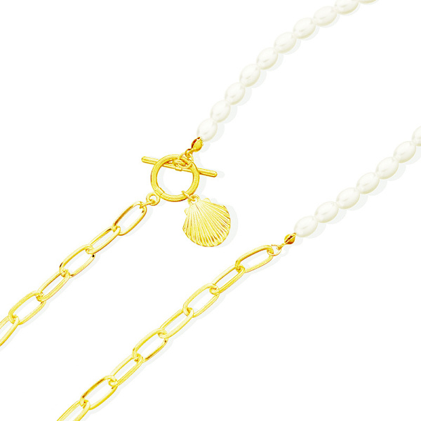 Shell Girl Halsband Liten Geometrisk Hänge Ot Spänne