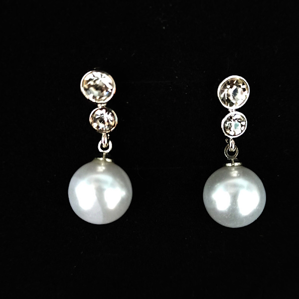 Legering diamant perle øredobber kvinners mote temperament personlighet