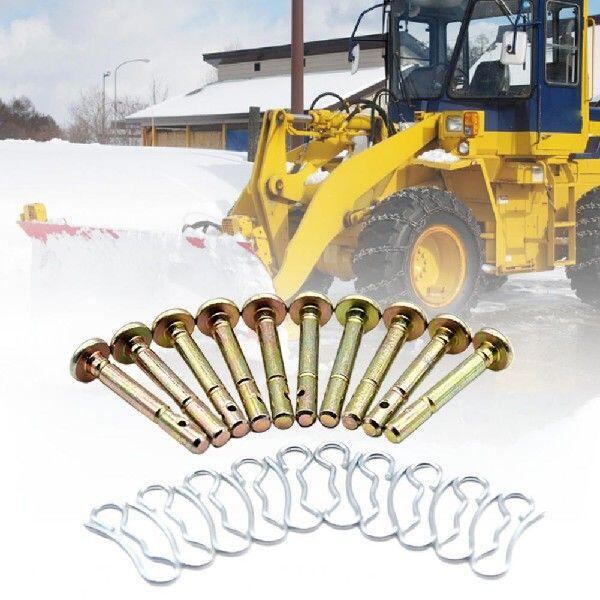 20 uppsättningar saxsprint traktor snöplog metallhårklämmor saxersättning