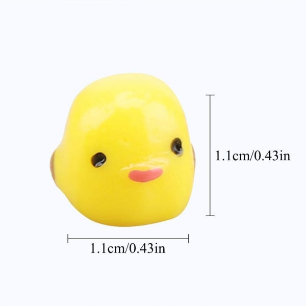 20pcs Mini Chicks Ornaments Small Cute Fully Yellow Chicks Adorab