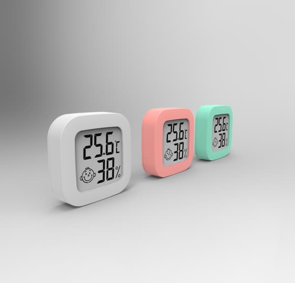 Sæt med 3 stk. Mini Indendørs Termometer-Hygrometer, Præcis Indikator