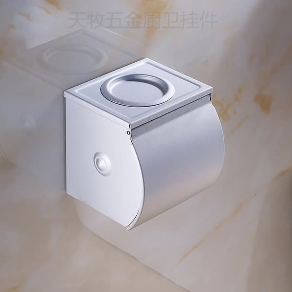 Rustfrit stål servietbeholder, toiletpapirbeholder rum aluminium æble