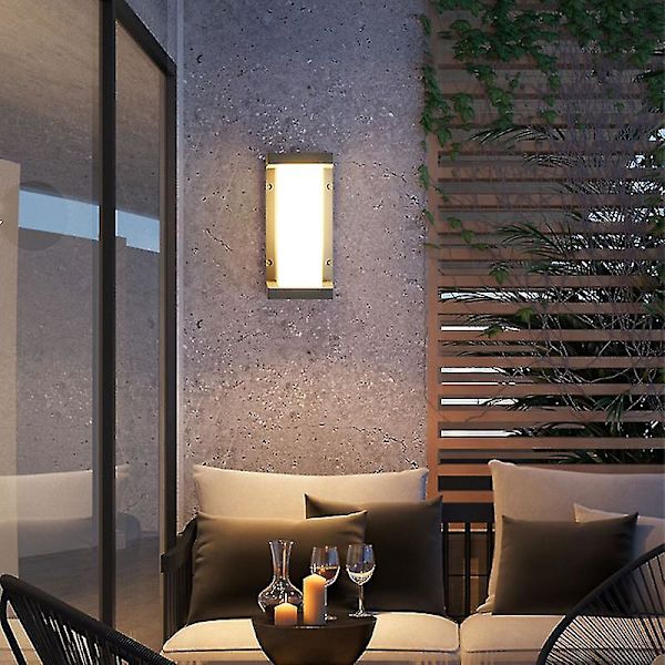 Utendørs vegglampe, vanntett LED-utelampe 18w og Ip65 for