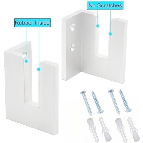 (Sort) Garage Ski Rack - 2 Akryl Ski Display Stands - Et Must-Have for Sportsentusiaster, Indendørs Skiopbevaring, Velegnet til Soveværelse, Hjem, Butik, Af