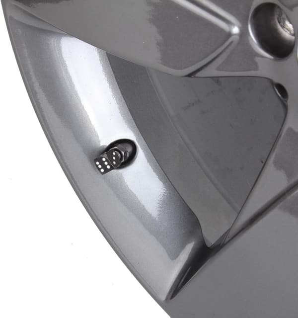 Hjulventilhætter til Køretøjer Aluminium Legering Terning Stil Sort 4stk