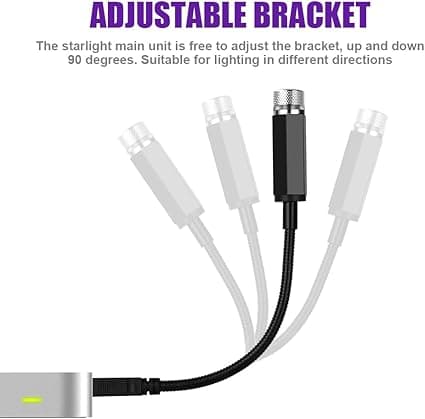LED-omgivningsljus, USB-biltakslampa, justerbar multi-mode bilatmosfär