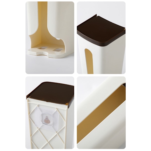 2 stk. bomuldsmakeup-arrangør, bomuldspudeæske med trælåg, cot