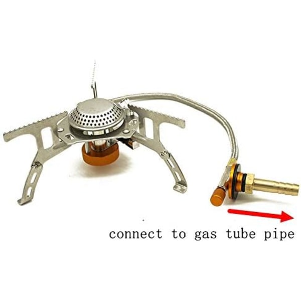 Utendørs Camping Ovn Adapter, Automatisk Bryterventil for Gassbeholder - Piknik Komfyr Tilbehør - for 4,9 cm Split Ovn
