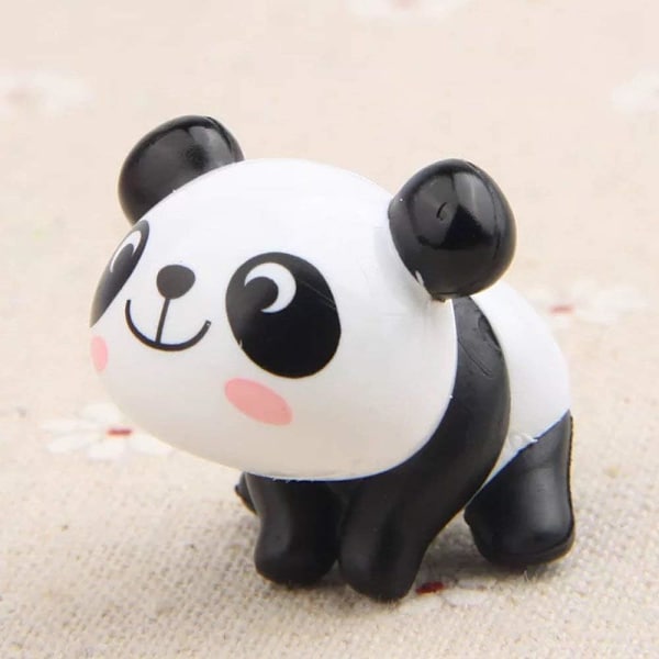 Panda Docka Mini Panda Leksak Panda Tårta Dekoration Söta Panda Födelsedag