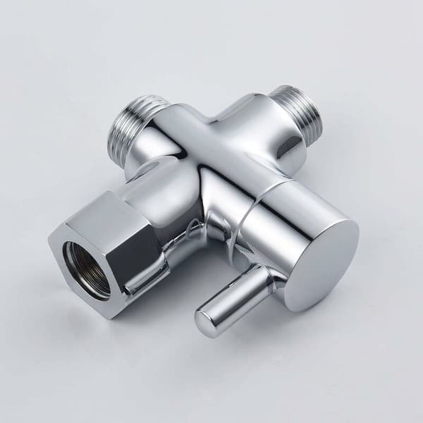 3-veis ventil i messing 3/8-12/17T adapter avledningsventil for WC
