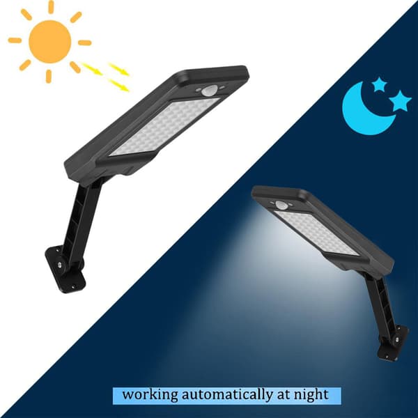 Solcellsdrivna Utomhuslampor, 60 LED Gatu- & Innergårdsljus, Fjärrkontroll