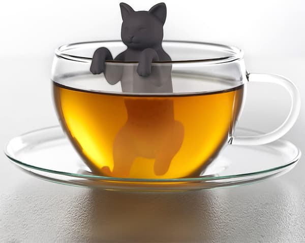 2 stk. katteteinfuser, løs teinfuser, søde dyreteinfusere, sil
