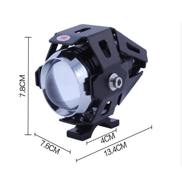 2 stk. LED-fjernlys for motorsykkel / ATV / frontlys / tåkelys