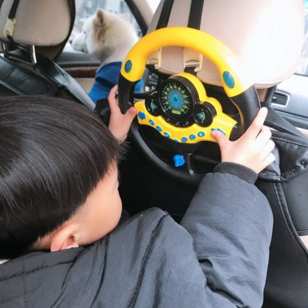 Håndholdt analog kørecontroller rat co-pilot legetøj C