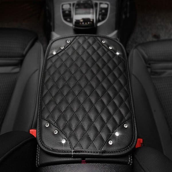 Auto Center Console Pad PU Læder Bil Armlæn Sædeboks Betræk Pro