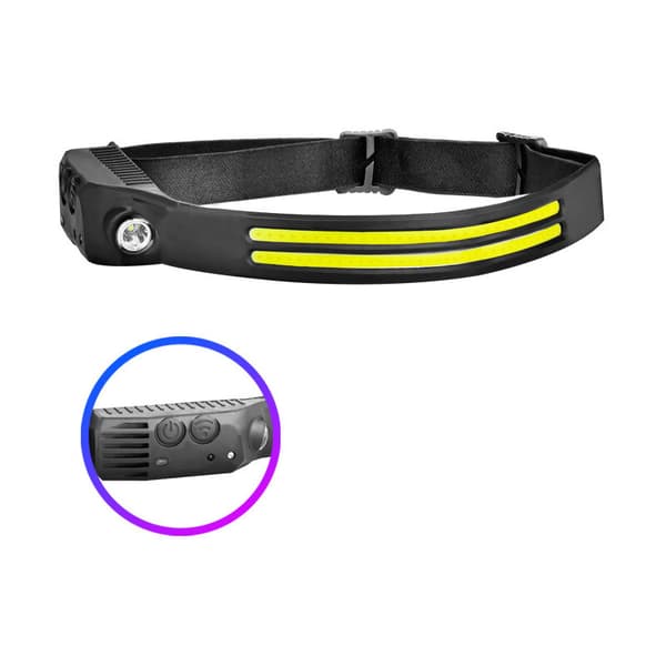LED Hodelykt Oppladbar Hodelykt Kraftig Vanntett USB 1200